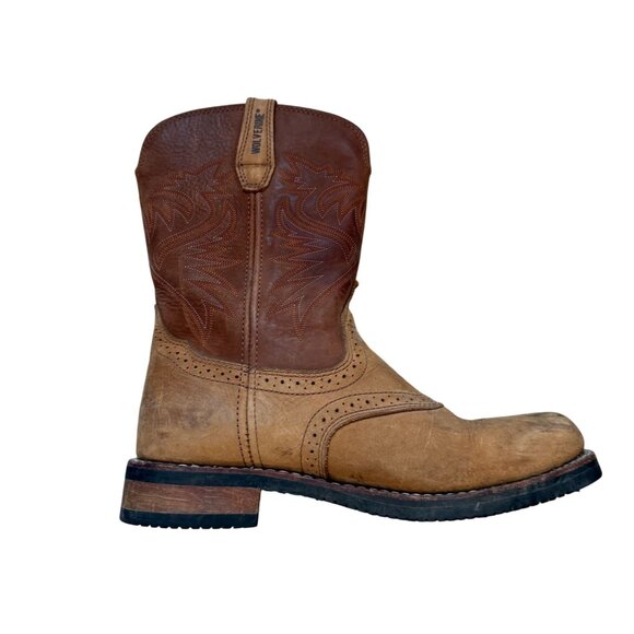 Wolverine Rancher Western Boots Mens 9.5M Cowboy Workwear Steel Toe Brown Tan main image 3